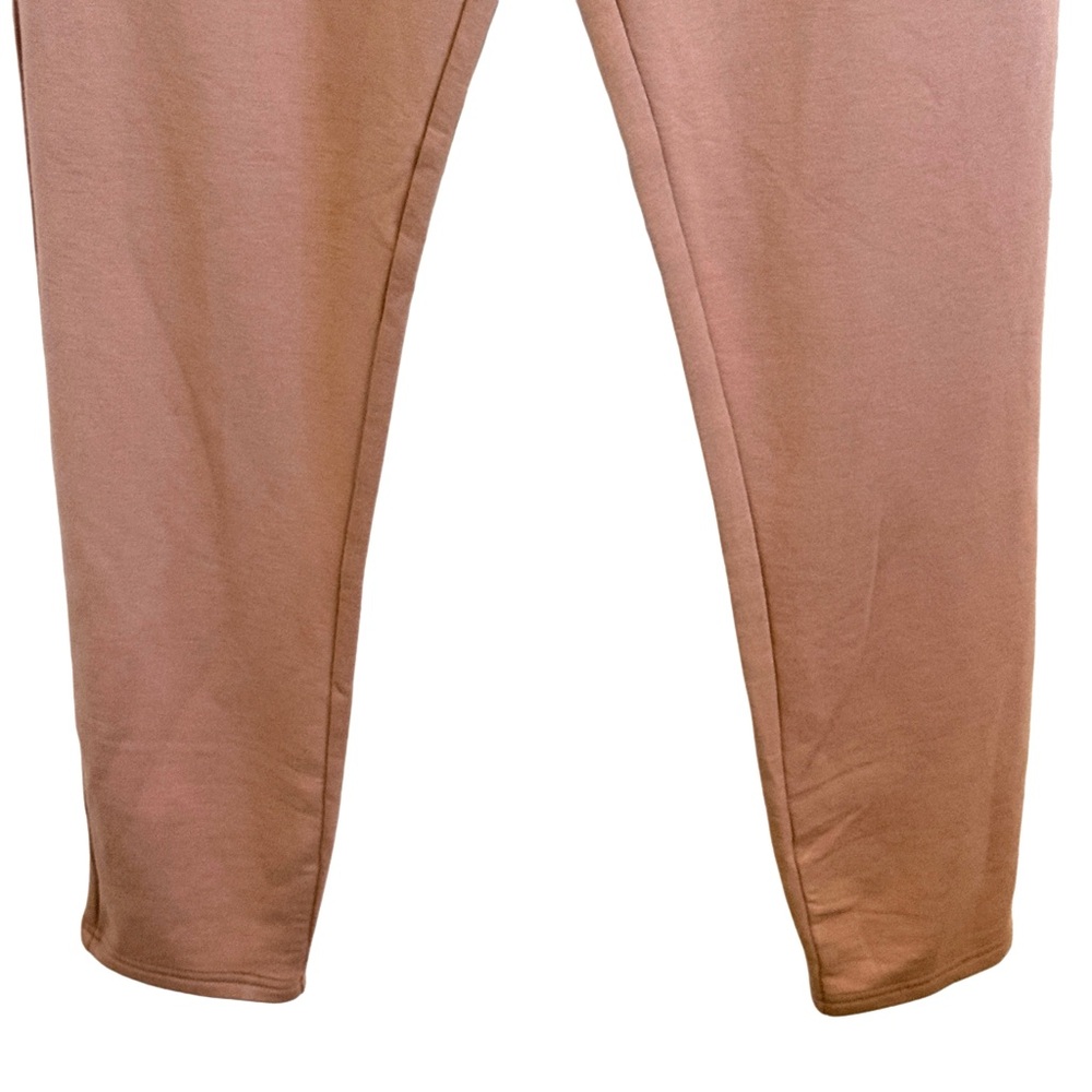 Fabletics Lia Lounge Tan Drawstring Leggings High Waist Soft Terry Pants Large - Picture 9 of 14